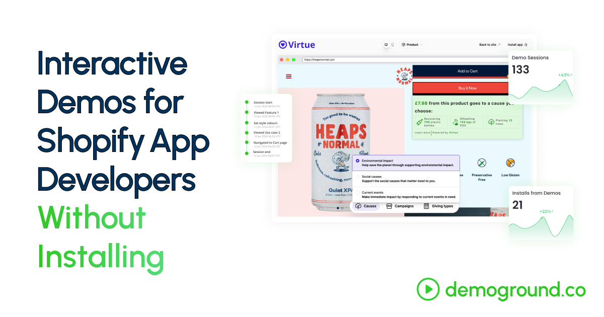 Interactive Demos for Shopify  App Developers Without Installing